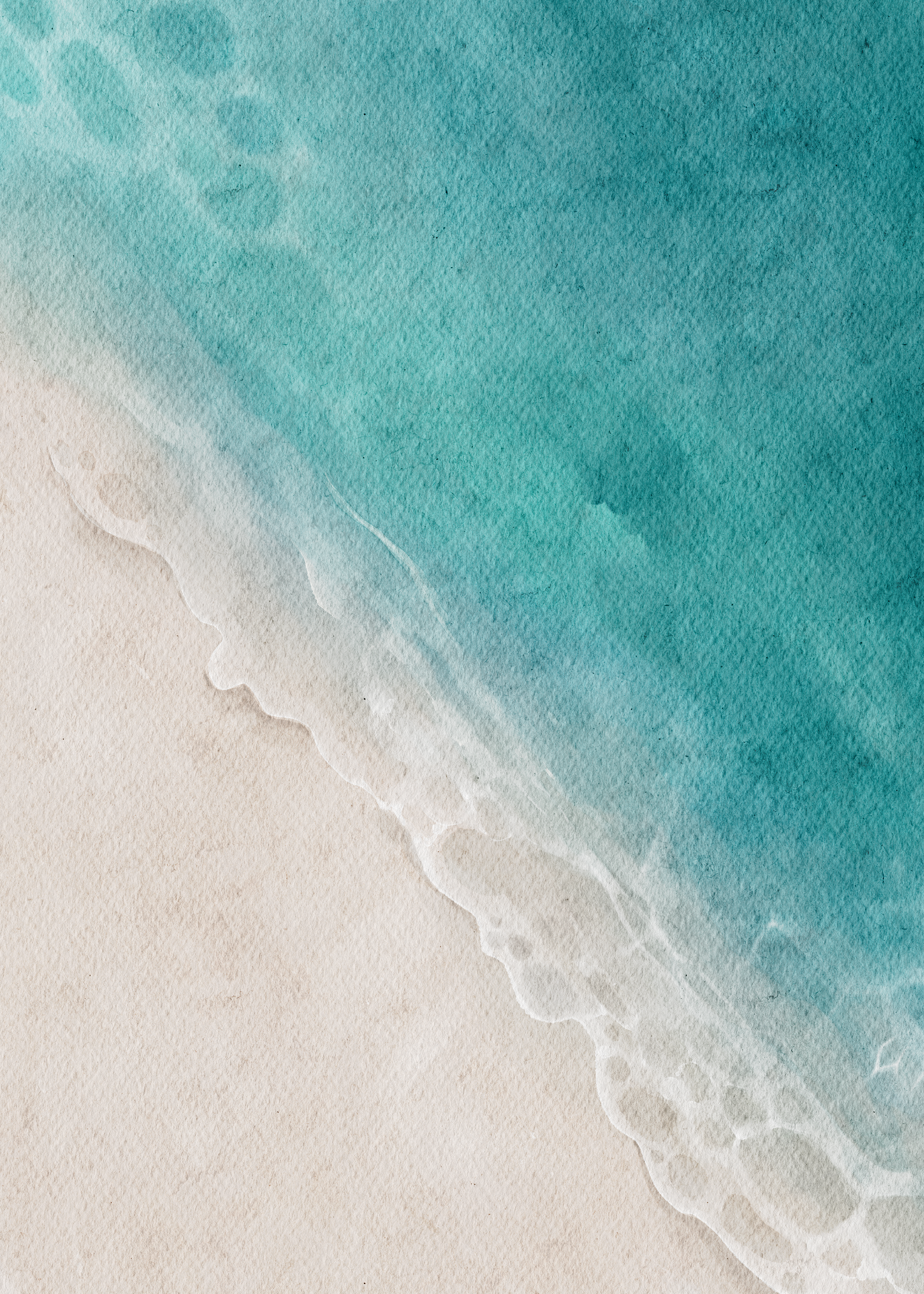 Ocean Watercolor Painting